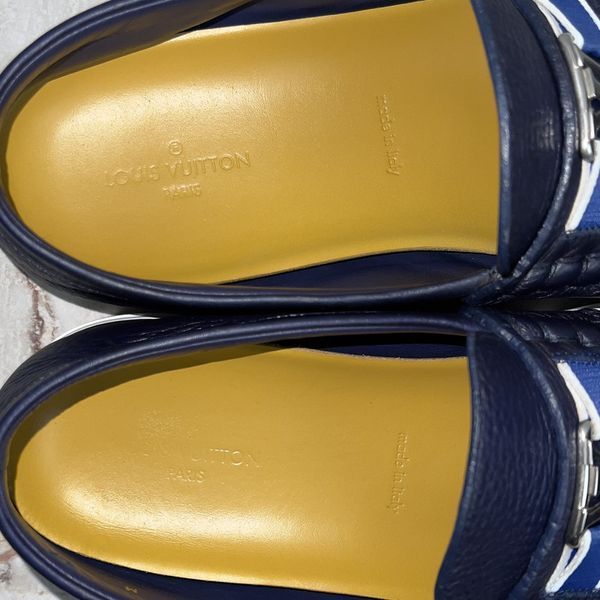 Estate Loafers Blue Grain Leather