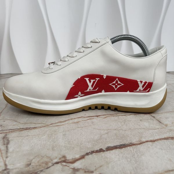 Louis Vuitton x Supreme Sneakers Monograms White Leather