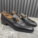 Brixton Horsebit Collapsible Heels Loafers Black Leather