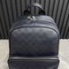Campus Backpack Damier Infini Astral Navy Blue Leather