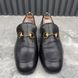 Brixton Horsebit Collapsible Heels Loafers Black Leather
