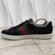 Ace Web Sneakers Black Crocodile Leather