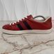 Ace Monogram Sneakers Red Leather