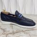 Estate Loafers Blue Grain Leather