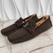 Monte Carlo Moccasins Damier Brown Suede