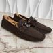 Monte Carlo Moccasins Damier Brown Suede
