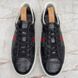 Ace Web Sneakers Black Crocodile Leather
