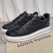 Beverly Hills Sneakers Monogram Black Leather