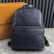 Campus Backpack Damier Infini Astral Navy Blue Leather