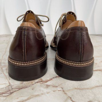Dress Shoes Brogue Brown Leather Calzoleria Norvegese Cap Toe