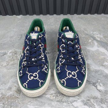 Tennis 1977 GG Low Top Sneakers Monogram Blue Fabric