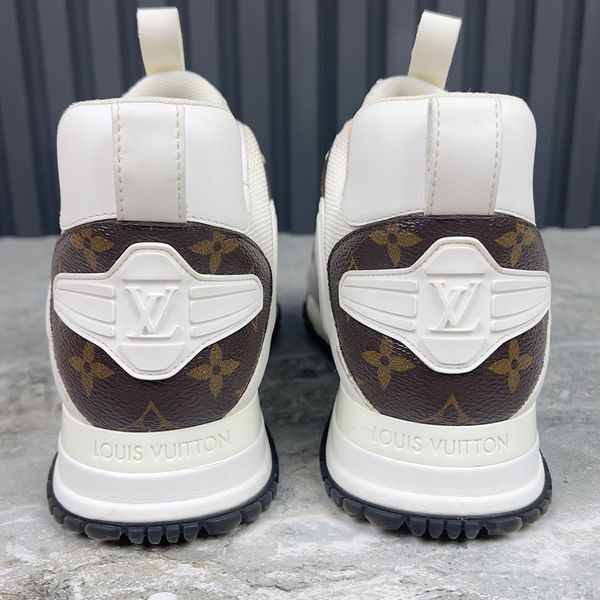Sneakers White Mesh Monogram Leather