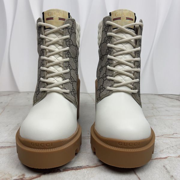 Apollo GG Supreme Boots White Leather