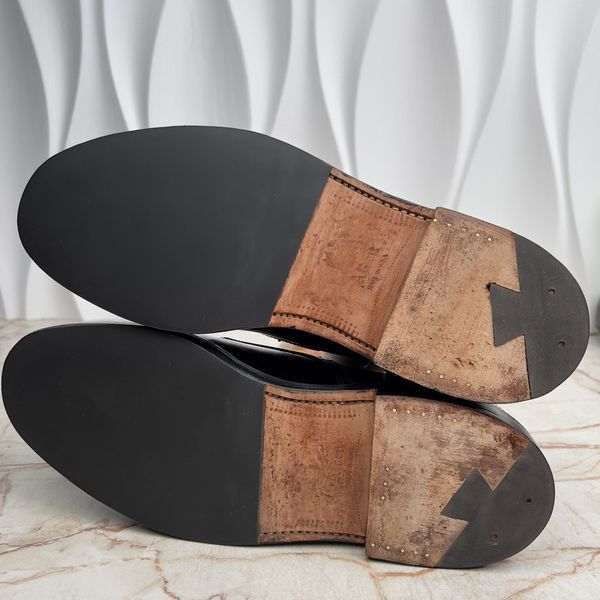 Medallion Cap Toe класичне взуття броги коричневі шкіряні Shell Cordovan 3828 фото