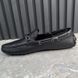 Raspail Moccasins Embossed Monogram Black Leather