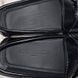 Racetrack Moccasins Black Leather