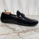 Racetrack Moccasins Black Leather