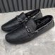 Raspail Moccasins Embossed Monogram Black Leather