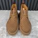 Moreau Web GG Signature Desert Boots Camel Brown Suede