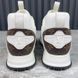 Sneakers White Mesh Monogram Leather