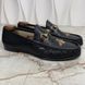 1953 Horsebit Bee Embroidered Black Leather Loafer
