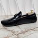 Racetrack Moccasins Black Leather