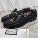 1953 Horsebit Bee Embroidered Black Leather Loafer