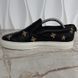 Dublin Sneakers Slip On Embroidered Bees Stars Black Leather