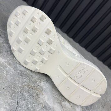 Rhyton GG Monogram Sneakers White Leather