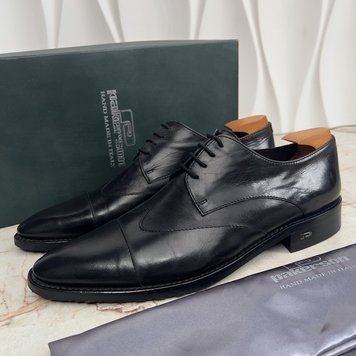 Derby Shoes Black Leather