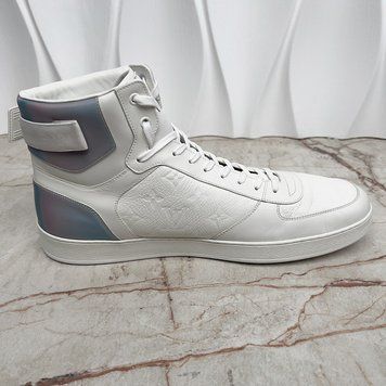 Rivoli Embossed Monogram Sneakers White Leather