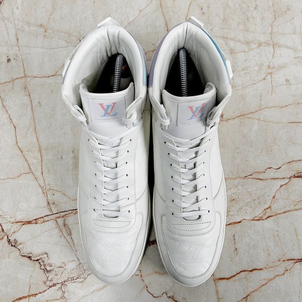 Rivoli Embossed Monogram Sneakers White Leather