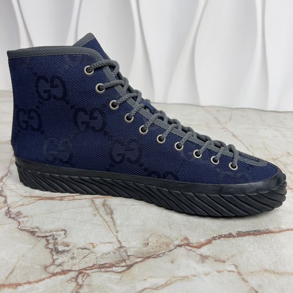 Tortuga Maxi GG High Top Sneakers Blue Fabric