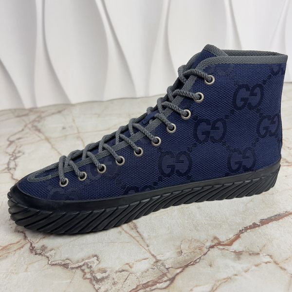 Tortuga Maxi GG High Top Sneakers Blue Fabric