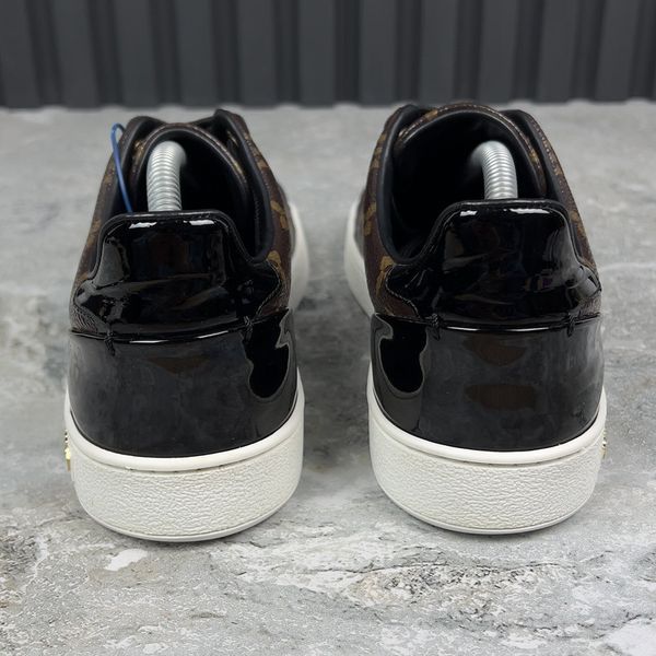 Frontrow LV Monogram кросівки кеди коричневі шкіра Grain 3166 фото