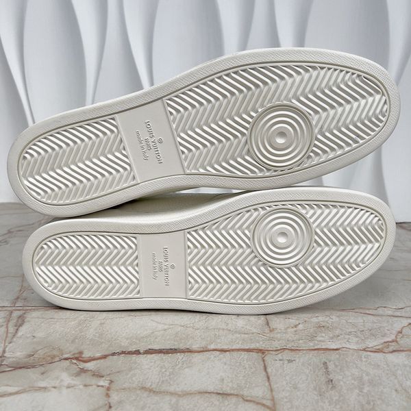 Rivoli Embossed Monogram Sneakers White Leather