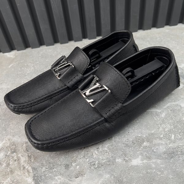 Monte Carlo Moccasins Black Taiga Leather