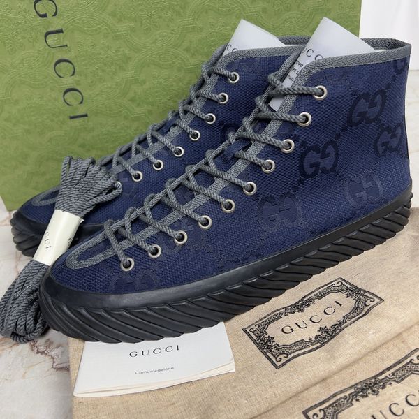 Tortuga Maxi GG High Top Sneakers Blue Fabric
