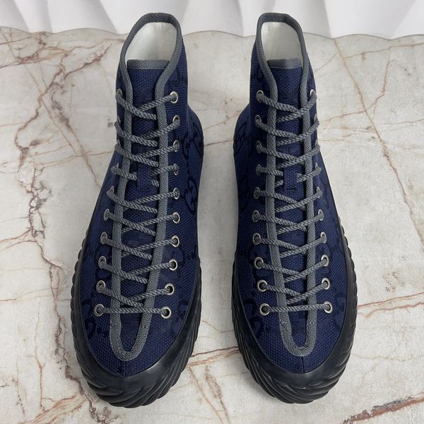 Tortuga Maxi GG High Top Sneakers Blue Fabric