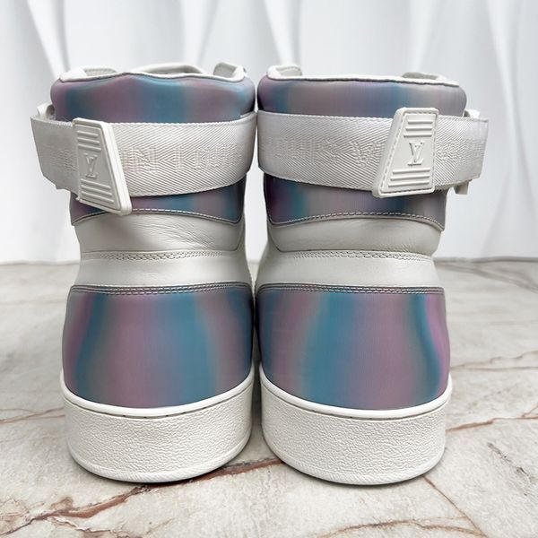 Rivoli Embossed Monogram Sneakers White Leather