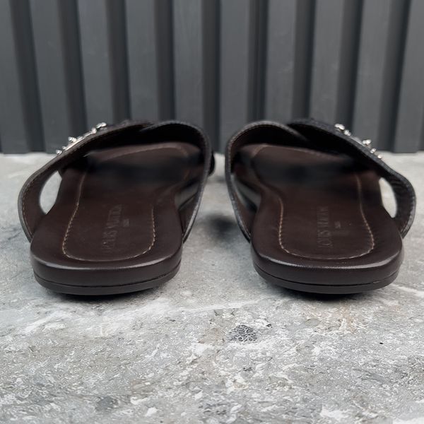 Mule Sandals Brown Epi Leather
