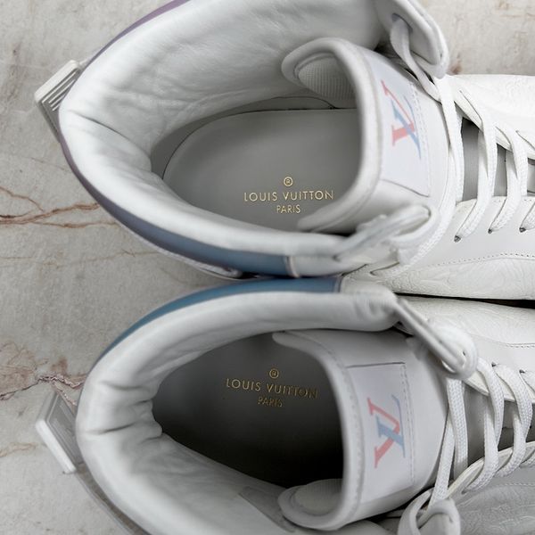 Rivoli Embossed Monogram Sneakers White Leather