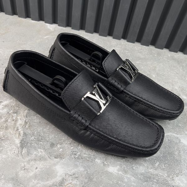 Monte Carlo Moccasins Black Taiga Leather