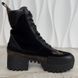 Laureate Desert Boot Platform Monogram Canvas Black Leather Suede