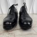 CLAYDON Austin Cap Toe Dress Shoes Oxford Brogue Perforated Black Leather