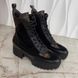 Laureate Desert Boot Platform Monogram Canvas Black Leather Suede