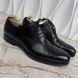 CLAYDON Austin Cap Toe Dress Shoes Oxford Brogue Perforated Black Leather