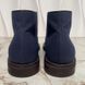 Chukka Desert Boots Lace Up Blue Fabric Leather
