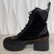 Laureate Desert Boot Platform Monogram Canvas Black Leather Suede