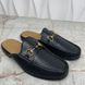 1953 Horsebit Mule Black Leather